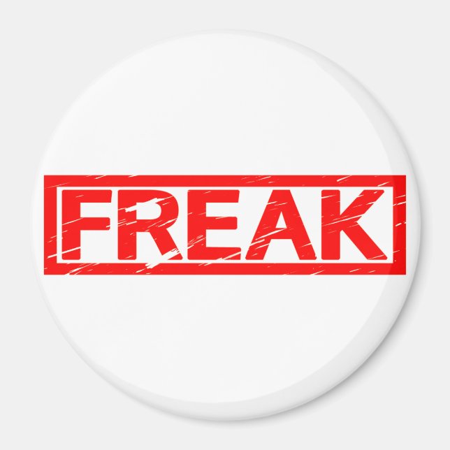 Freak Stamp Magnet (Front)