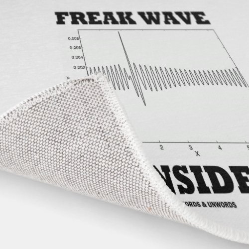 Freak Wave Inside Oceanography Humor Graph Rug