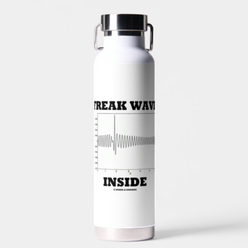 Freak Wave Inside Oceanography Humor Graph Water Bottle