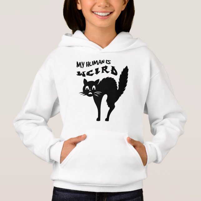 Freaked-out cat hoodie (Front)