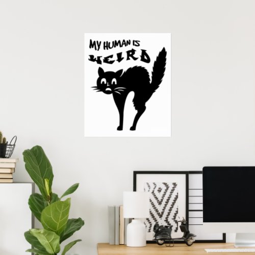 Freaked_out cat poster