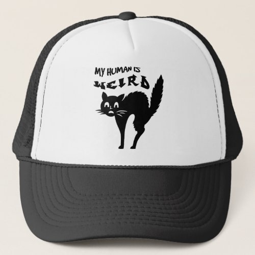 Freaked_out cat trucker hat