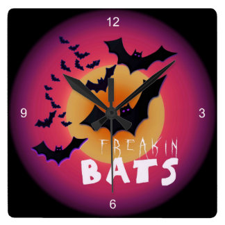 Bat Wall Clocks | Zazzle