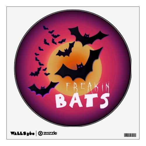 Freakin Bats Halloween ID223 Wall Decal