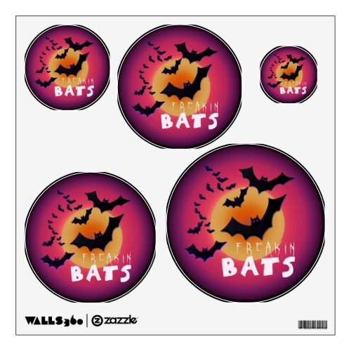 Freakin Bats Halloween ID223 Wall Decal