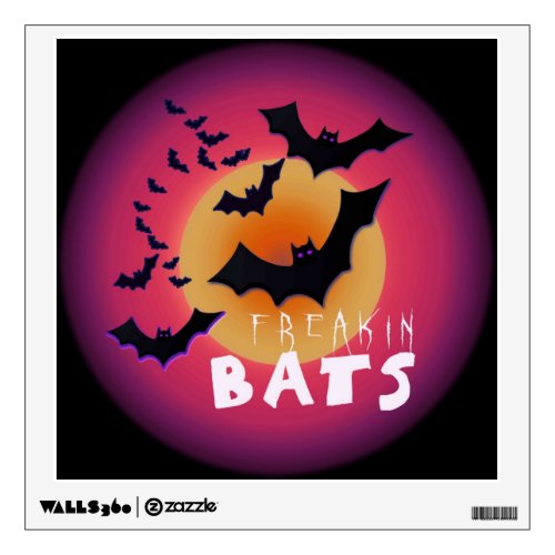 Freakin Bats Halloween ID223 Wall Decal