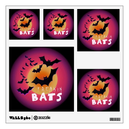 Freakin Bats Halloween ID223 Wall Sticker