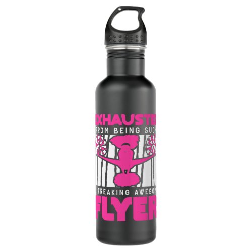 Freaking Awesome Flyer Cheer Cheerleader Cheerlead Stainless Steel Water Bottle