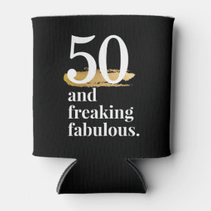 Freaking Fabulous Birthday Custom Age Can Holder Cooler