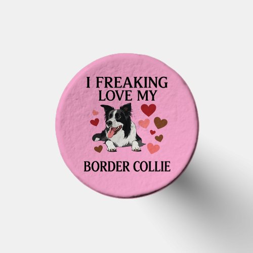 Freaking Love Border Collie Dog Hearts_1 Golf Tees