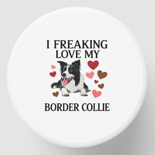 Freaking Love Border Collie Dog Hearts_1 Mini Candle Favors
