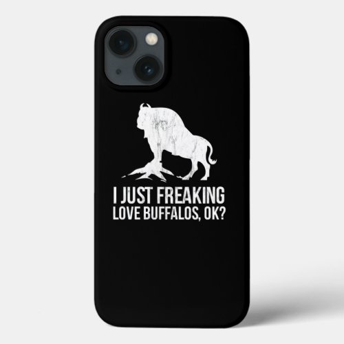 Freaking Love Buffaloes Buffalo Costume Love Bison iPhone 13 Case