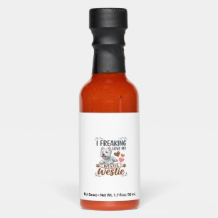 Freaking Love Westie Dog Hearts Paws_1 Hot Sauces