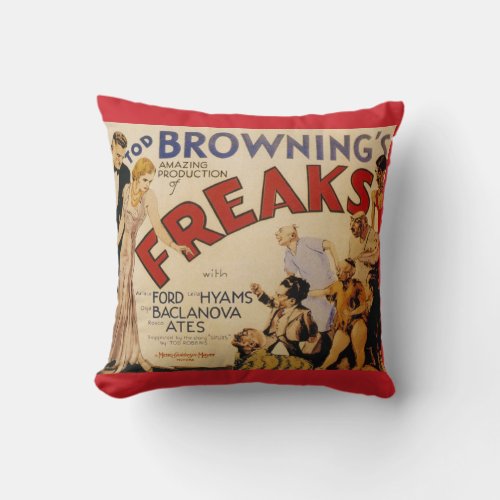 Freaks Tod Browning 1932 Throw Pillow