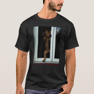 Freaky cat artwork kitten meme T-Shirt