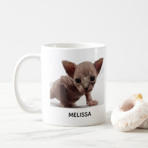 Freaky Cute Furless Sphynx Kitten Coffee Mug