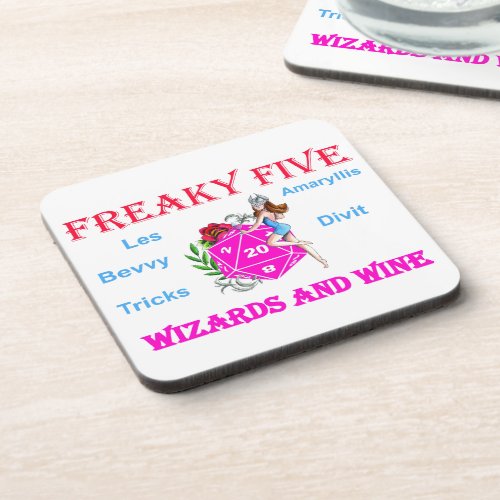Freaky Five  Beverage Coaster