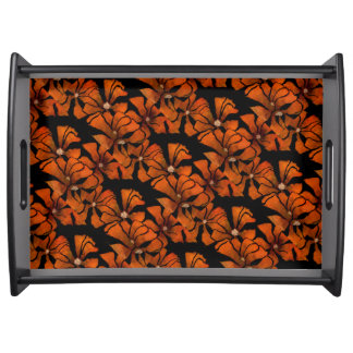 "Freaky Floral 1" Tiled Floral Serving Tray