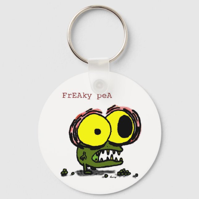 Freaky Pea Keychain (Front)