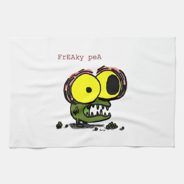 Freaky Pea Kitchen Towel (Horizontal)