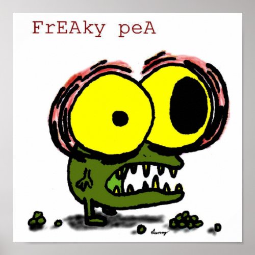 Freaky Pea Poster