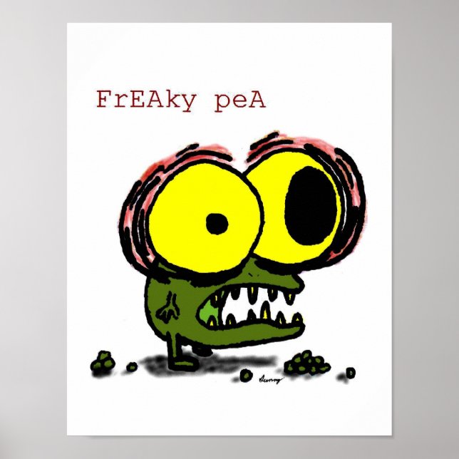 Freaky Pea Print (Front)