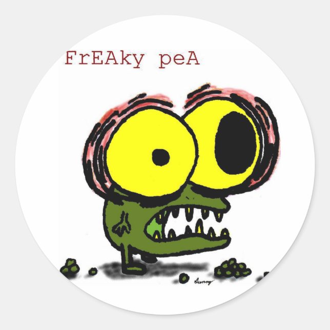 Freaky Pea Stickers (Front)