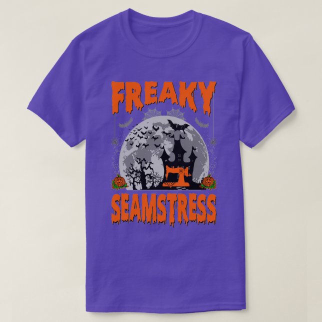 Freaky Seamstress Funny Halloween Gift  T-Shirt (Design Front)