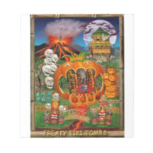 FREAKY TIKI TOMBS NOTEPAD