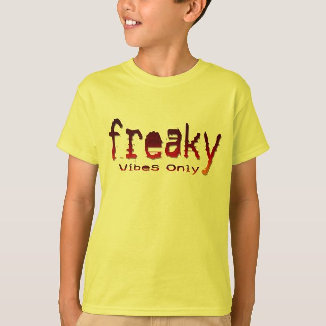 "Freaky Vibes Only"-dgn5 by Maaya Prints, Kids' T-Shirt (Front)