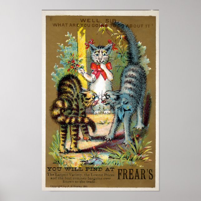 Frears Cat Trade Card #3 (of 6) Poster (Front)