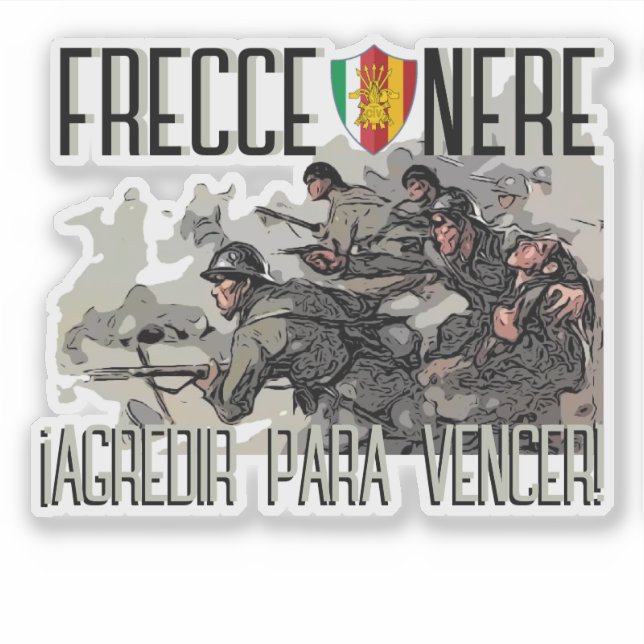 FRECCE NERE STICKER (Front)