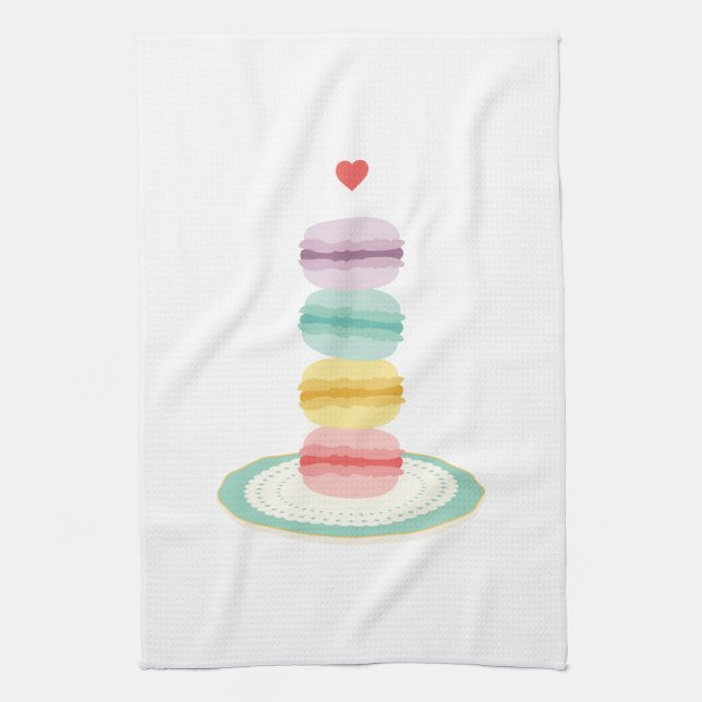 Frech Macarons Towel (Vertical)