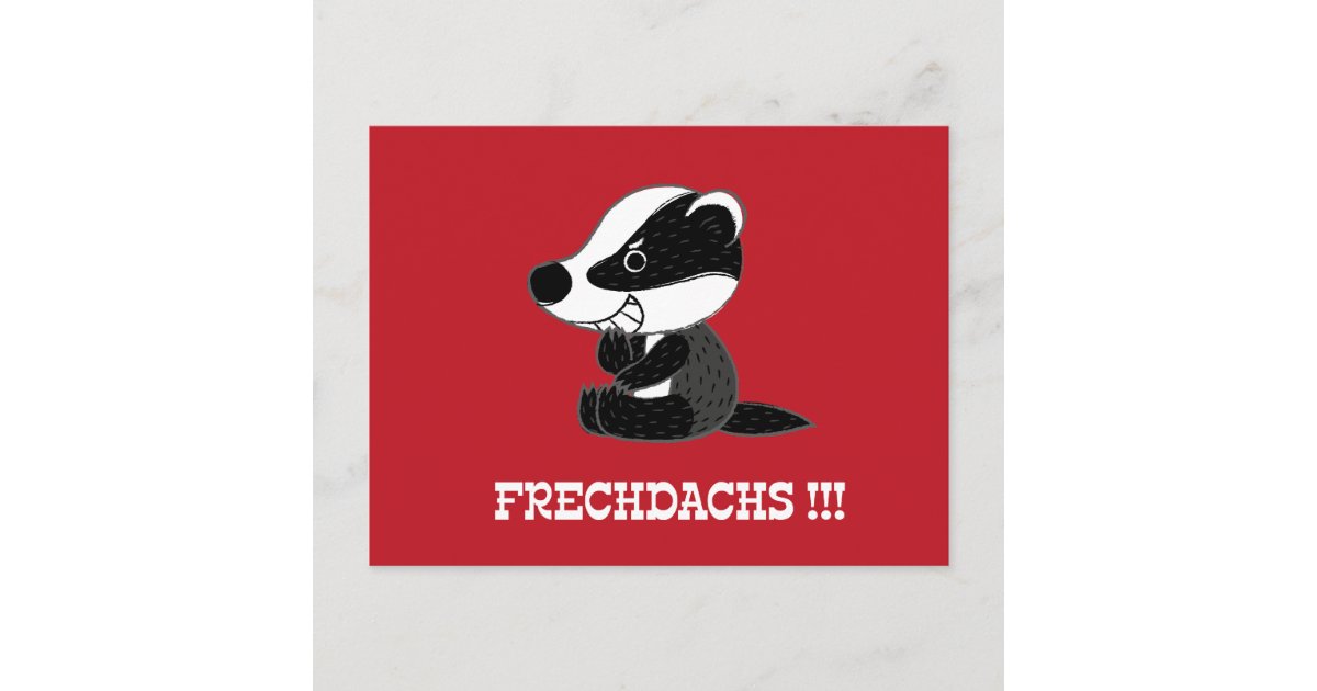 frechdachs-postcard-zazzle