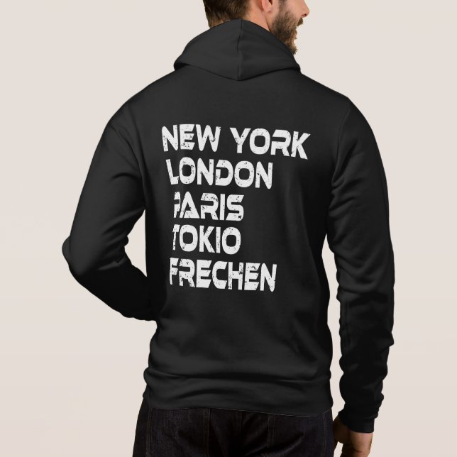 Frecht NY London Paris Tokio Hoodie (Back)
