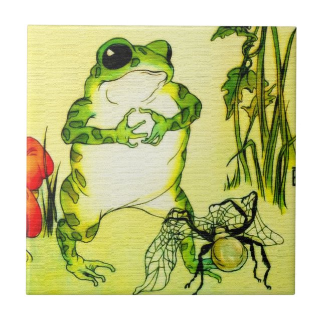Freckle Frog Ceramic Tile (Front)