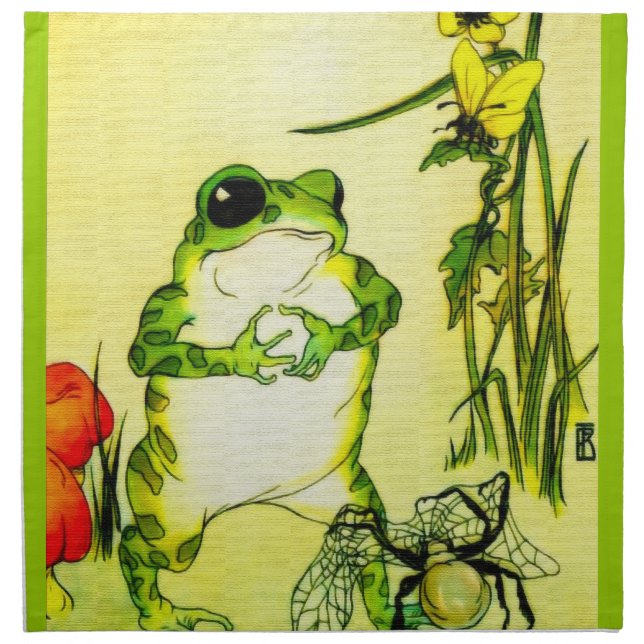 Freckle Frog Napkin (Front)