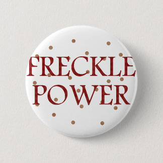 Freckle Power Pinback Button