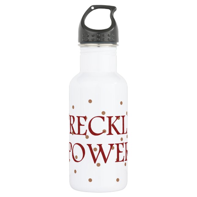 Freckle Power Stainless Steel Water Bottle (Front)