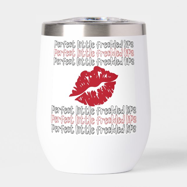 Freckled Lips Tumbler (Front)
