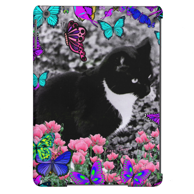 Freckles in Butterflies III, Tux Kitty Cat iPad Air Case Freckles in Butterflies III, Tux Kitty Cat iPad Air Case