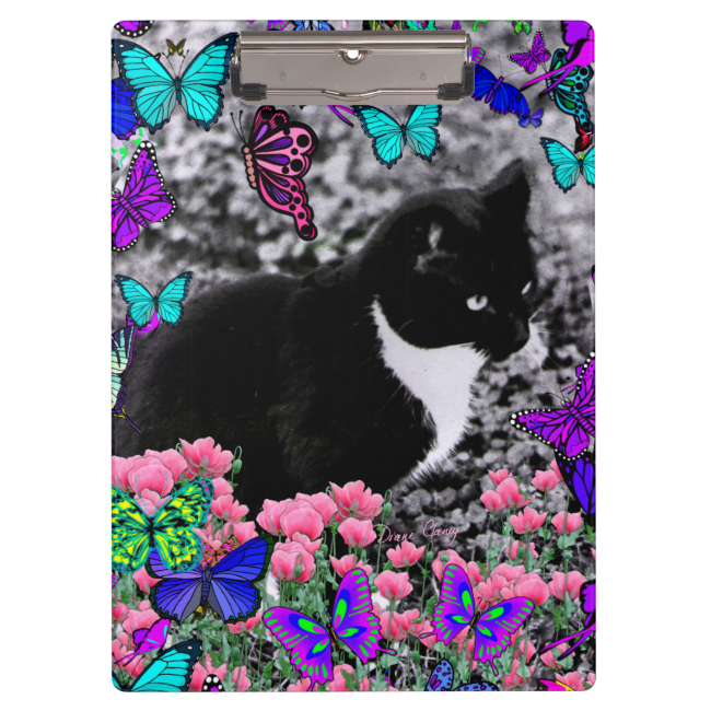 Freckles in Butterflies III, Tux Kitty Cat Clipboards Freckles in Butterflies III, Tux Kitty Cat Clipboards