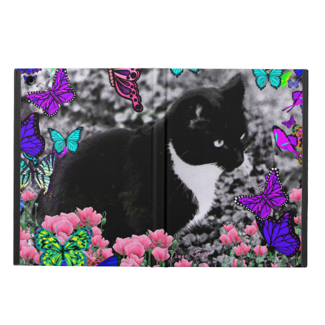 Freckles in Butterflies III, Tux Kitty Cat iPad Air Cases Freckles in Butterflies III, Tux Kitty Cat iPad Air Cases