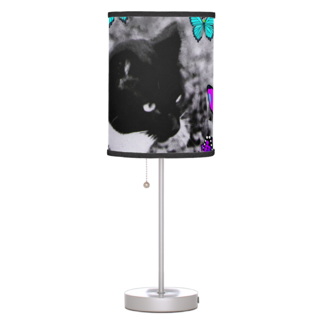 Freckles in Butterflies III, Tux Kitty Cat Lamps Freckles in Butterflies III, Tux Kitty Cat Lamps