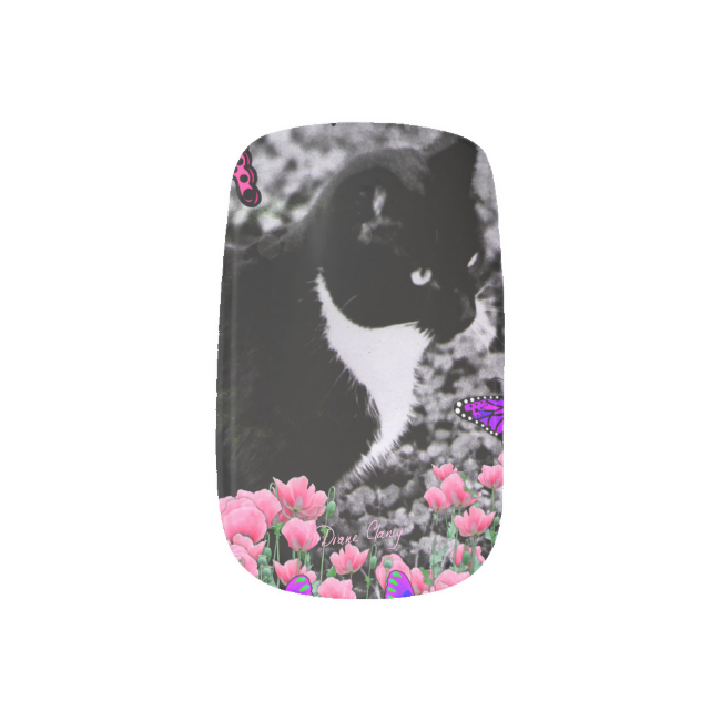 Freckles in Butterflies III, Tux Kitty Cat Minx® Nail Art Freckles in Butterflies III, Tux Kitty Cat Minx® Nail Art