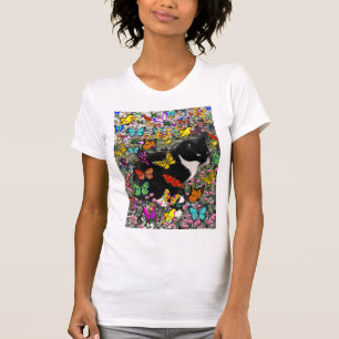 Freckles in Butterflies - Tux Kitty Cat T-Shirt