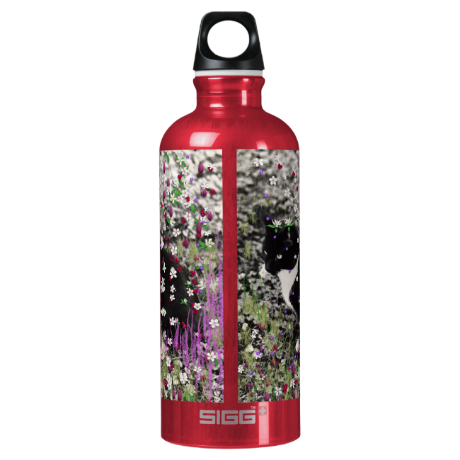 Freckles in Flowers I - Black and White Tux Kitty SIGG Traveler 0.6L Water Bottle Freckles in Flowers I - Black and White Tux Kitty SIGG Traveler 0.6L Water Bottle