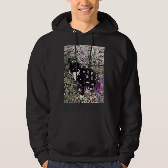 Freckles in Flowers I - Tux Kitty Cat Hoodie
