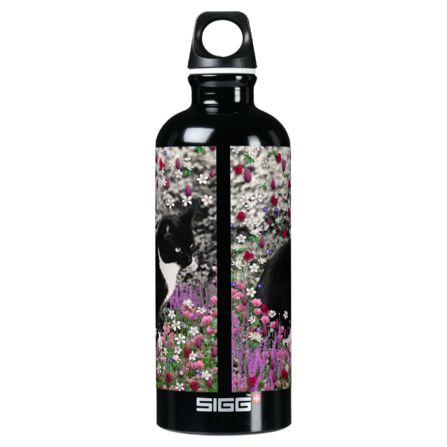 Freckles in Flowers II - Black and White Tux Cat SIGG Traveler 0.6L Water Bottle Freckles in Flowers II - Black and White Tux Cat SIGG Traveler 0.6L Water Bottle