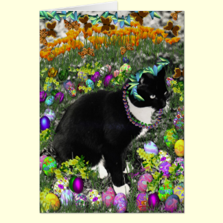 Freckles in the Hunt for Easter Eggs Cards
